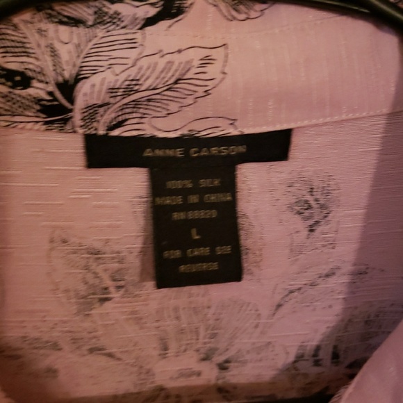 Ann Carson Pink Floral Size Large - Picture 2 of 3